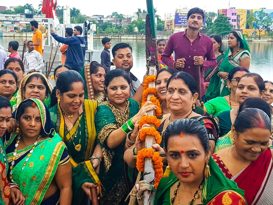 Sahu Samaj hareli utsav in Telibandha Talab 